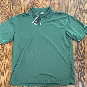 Nike Green Polo Shirt Short Sleeve Classic Fit